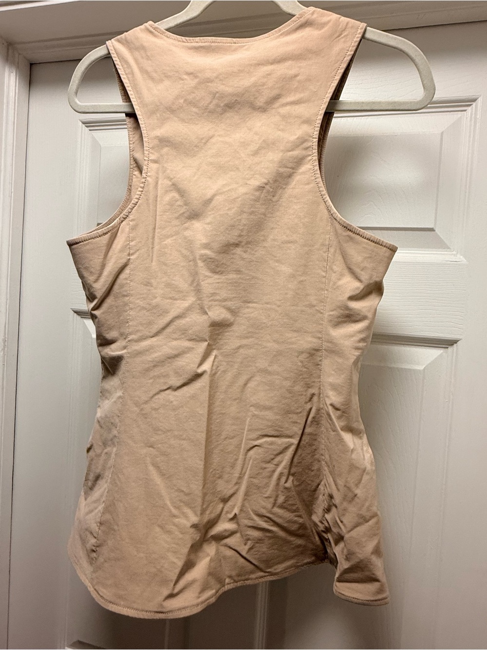 Maeve Blush-Tan Button-Front Sleeveless Dress - Picture 2 of 4